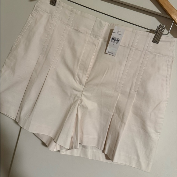 Ann Taylor Factory Cream High Waist Shorts - Picture 6 of 6